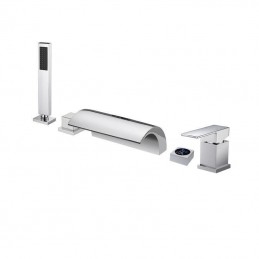 LED-Badewannenarmatur-Set...