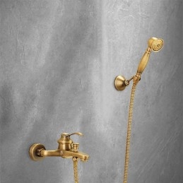 Antiker Messing-Duschhahn,...