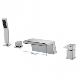 Duschsystem in Chrom aus...