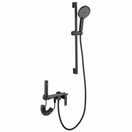 Duschsystem in Schwarz mit...